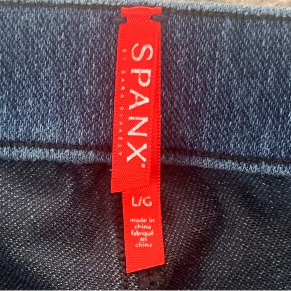 Spanx Jean-ish Ankle Women's Leggings Faux-Front Pockets   -  Size:  L (Regular) - Picture 13 of 14